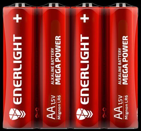 Батарейки ENERLIGHT MEGA POWER AA FOL 4 (4 шт.) // 90060204 (93-942) 93-942 фото