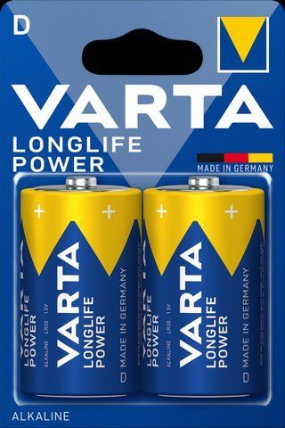 Батарейки VARTA LONGLIFE Power D BLI 2 // 4920121412 (93-997) 93-997 фото