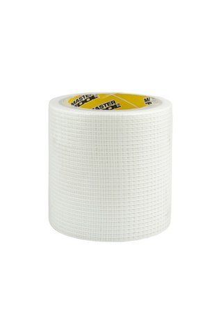 Стрічка склотканинна самоклеюча MASTERTOOL 100 мм 20 м 8х8 55 г/м&sup2; 08-9406 (08-9406) 08-9406 фото