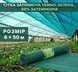 Затеняющая сетка тёмно-зелёная 8 &times; 50 м, 60% 72-608 фото 2
