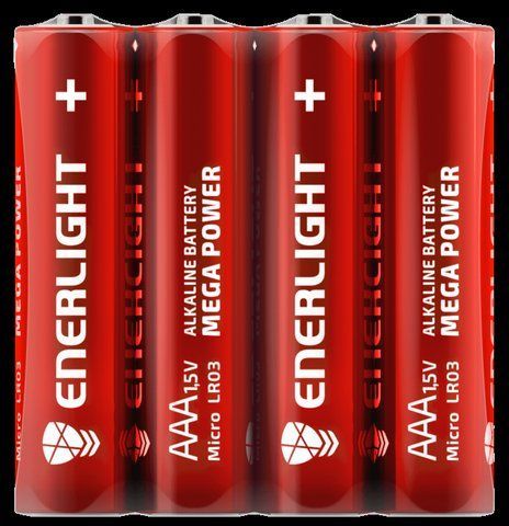 Батарейки ENERLIGHT MEGA POWER AAA FOL 4 // 90030204 93-943 фото