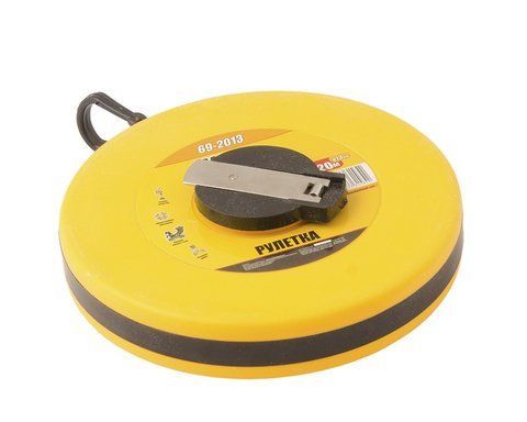 Рулетка MASTERTOOL 20 м 13 мм скловолоконне полотно ударостійкий корпус 69-2013 (мт69-2013) мт69-2013 фото