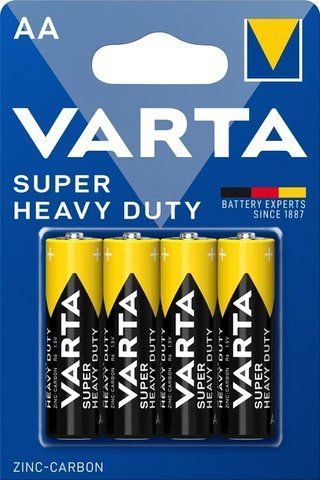 Батарейки VARTA SUPERLIFE (HEAVY DUTY) AA BLI 4 ZINC-CARBON (4 шт.) 53 2006101414 (93-925) 93-925 фото