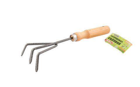 Культиватор садовий MASTERTOOL з дерев'яною ручкою 250х90 мм 14-6190 (14-6190) 14-6190 фото