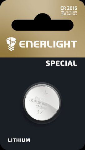 Батарейки ENERLIGHT LITHIUM CR 2016 BLI 1 // 70160101 (93-904) 93-904 фото