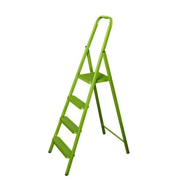 Металева драбина-стрем'янка 4 сходинки Steel SCALA 98-004 фото
