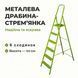 Металева драбина-стрем'янка 6 сходинки Steel SCALA 98-006 фото 1